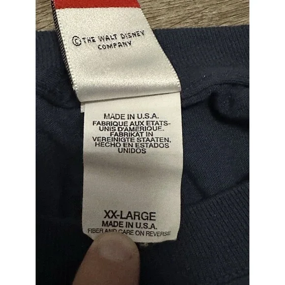 Vintage Disney Mickey Mouse Shirt Size XXL Blue Made In USA - Picture 6 of 9